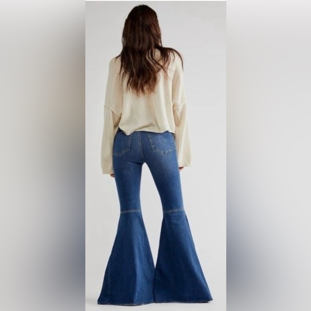 Free People NWT We The Free Ultra Flare Jeans High Rise Womens Size 27